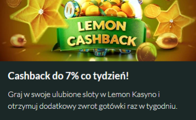 Кэшбэк Lemon Casino
