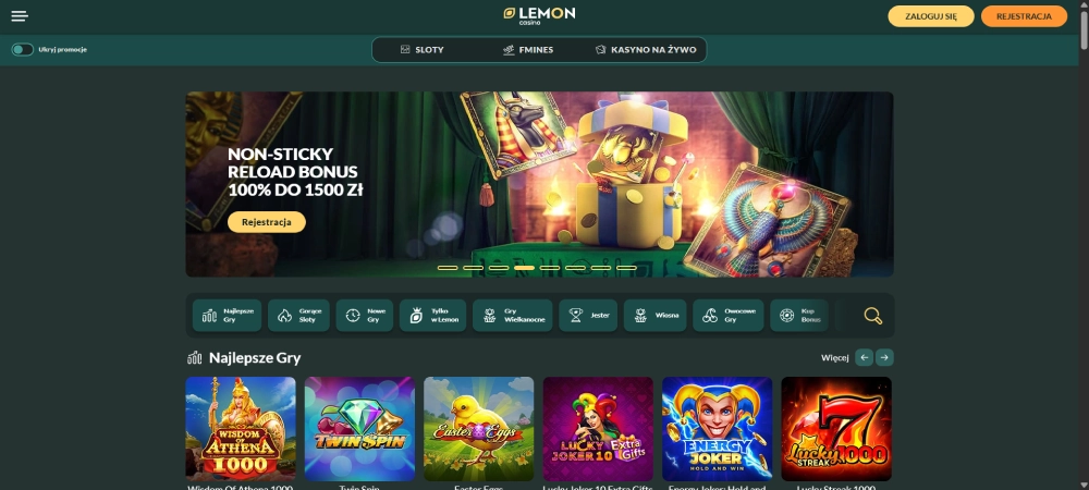 Lemon Casino Гланвая