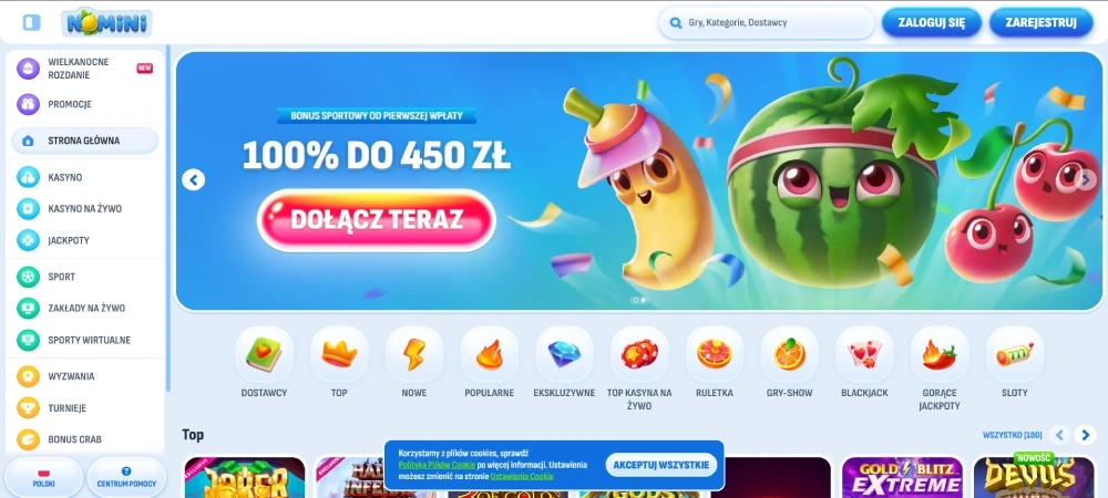 Nomini Casino Гланвая